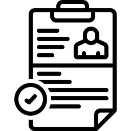 Icone de prancheta com formulario para cadastro de novo aluno